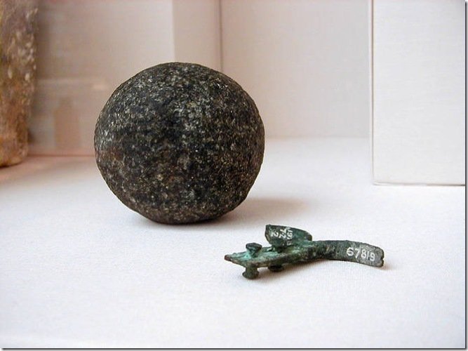 Black diorite ball found inside the Great Pyramid at the Giza Plateau